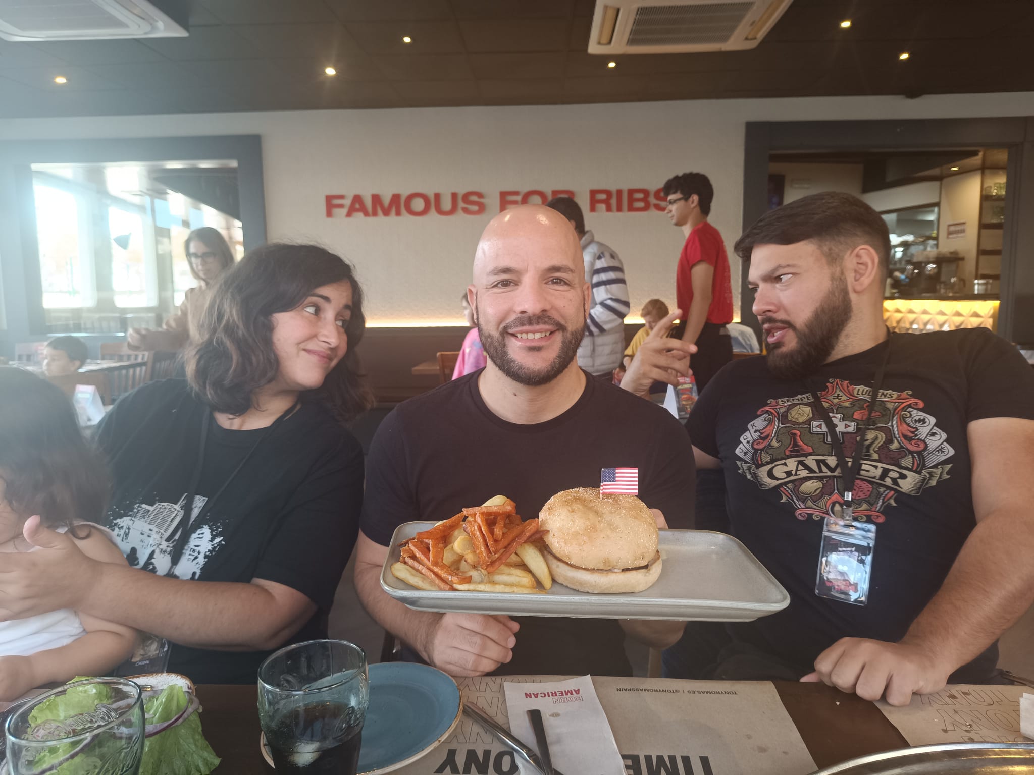 Hamburguesa americana en Tony Roma's