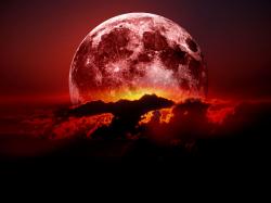 ... y la luna se tiñó de sangre...